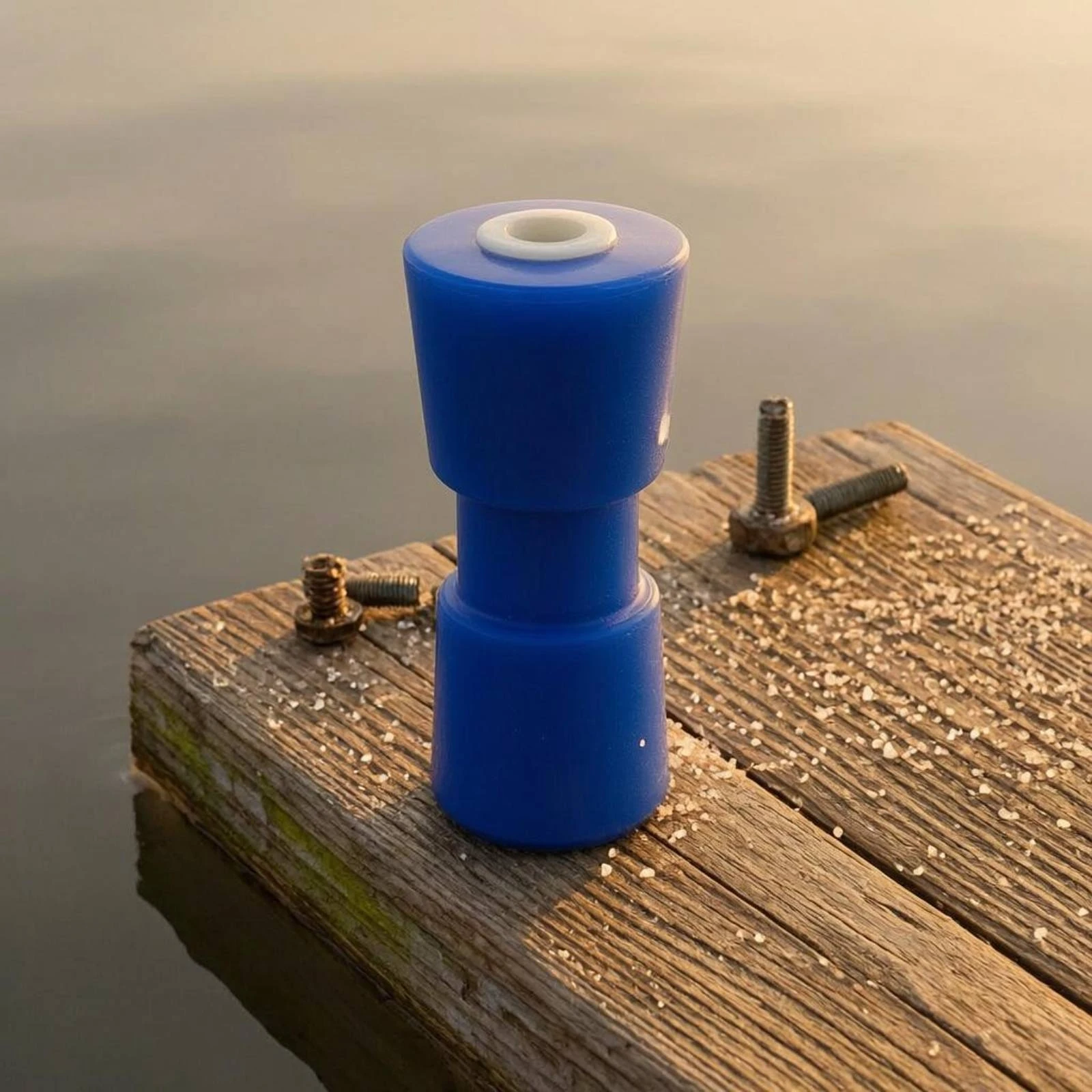 Boat Carrier Roller Narrowed Center Bottom Carrier Wheel Molded Cylindrical Roller Through-Hole Marine Hardware Stable Support view 6
