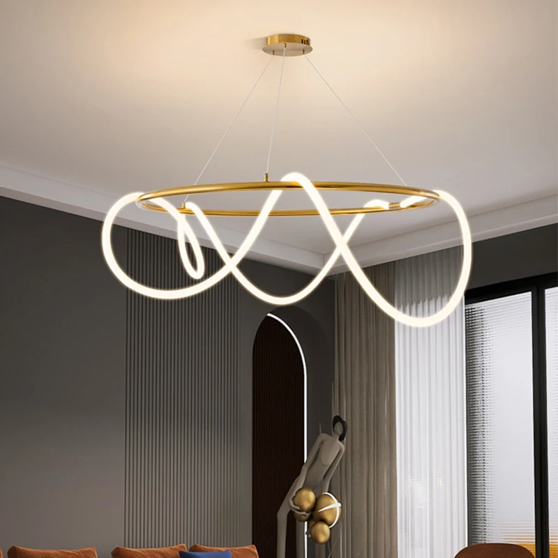 الحديثة خرطوم طويل Led ثريا تركب بالسقف لطاولة غرفة الطعام المطبخ بار قلادة الإضاءة تعليق تصميم Lusters الإنارة #4