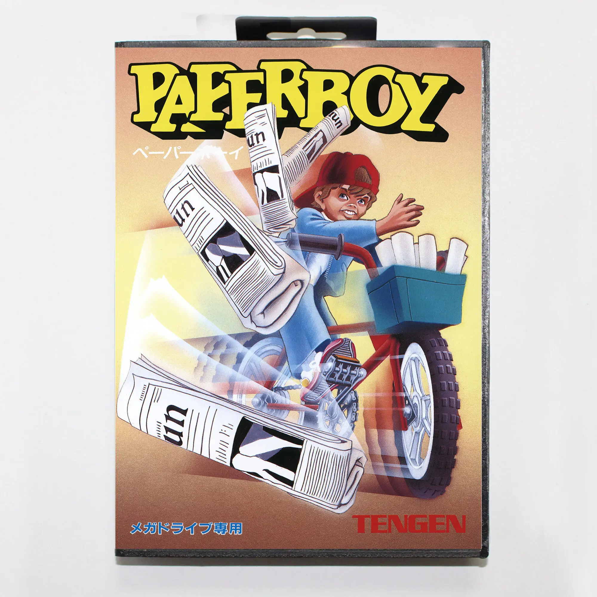 بطاقة ألعاب Paperboy مع صندوق البيع بالتجزئة 16 بت MD Cart لنظام Sega Mega Drive/Genesis