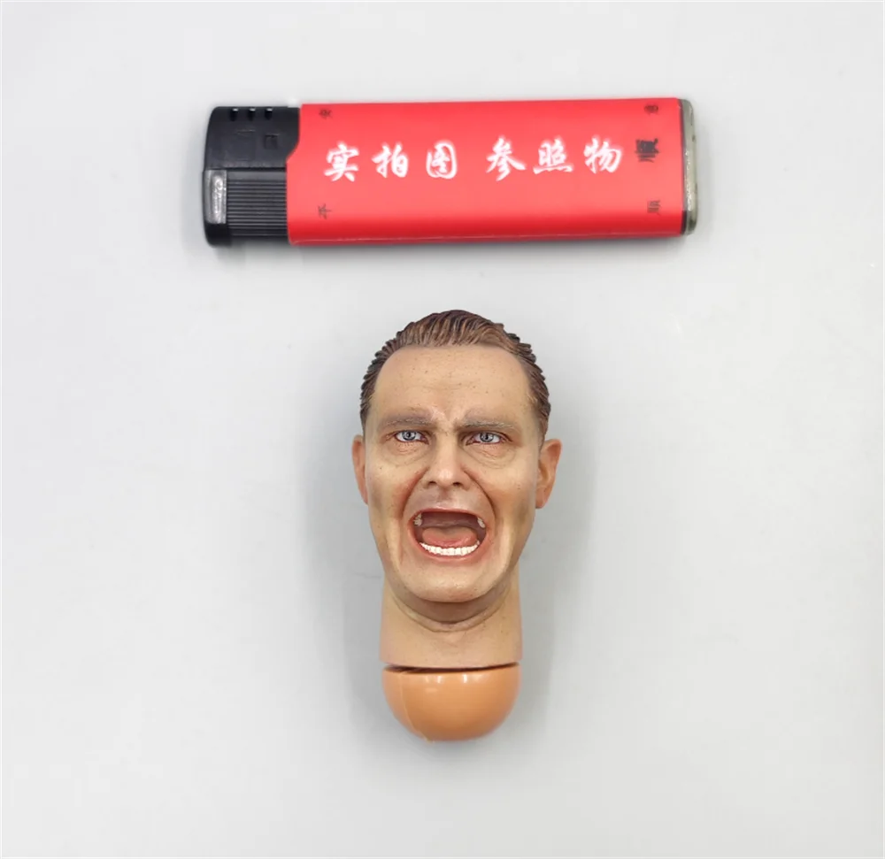 

1/6 DID 3R GM619 Male Doll Figure General Soldier Head Sculpt Carving with Neck Connector For 12" Doll Figure Collect DIY