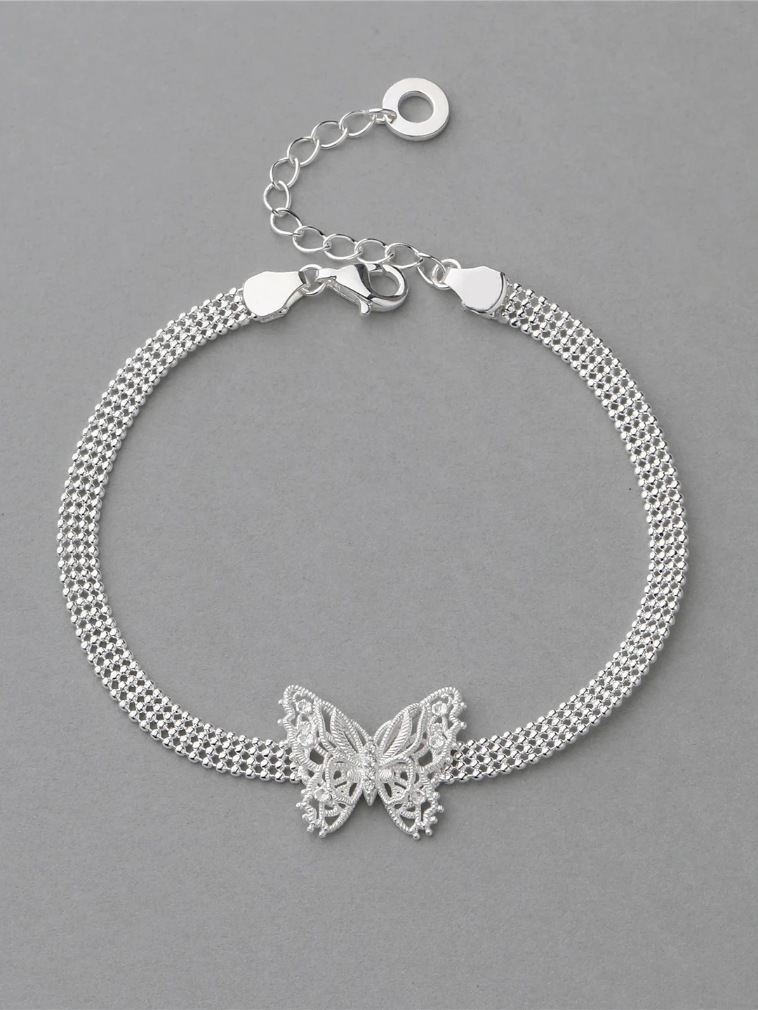 Fanling Pure Silver Lace Dream  Bracelet Luxury Vintage White Enhancing Fashion Jewelry Sweet Style Handmade Carving