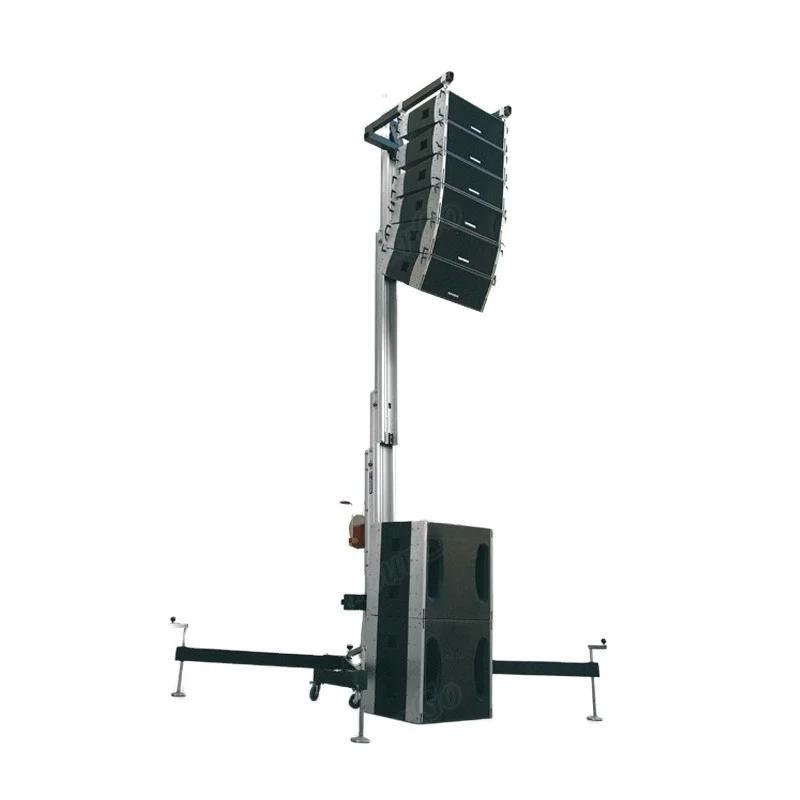 Line array speaker truss bracket lift tower performance