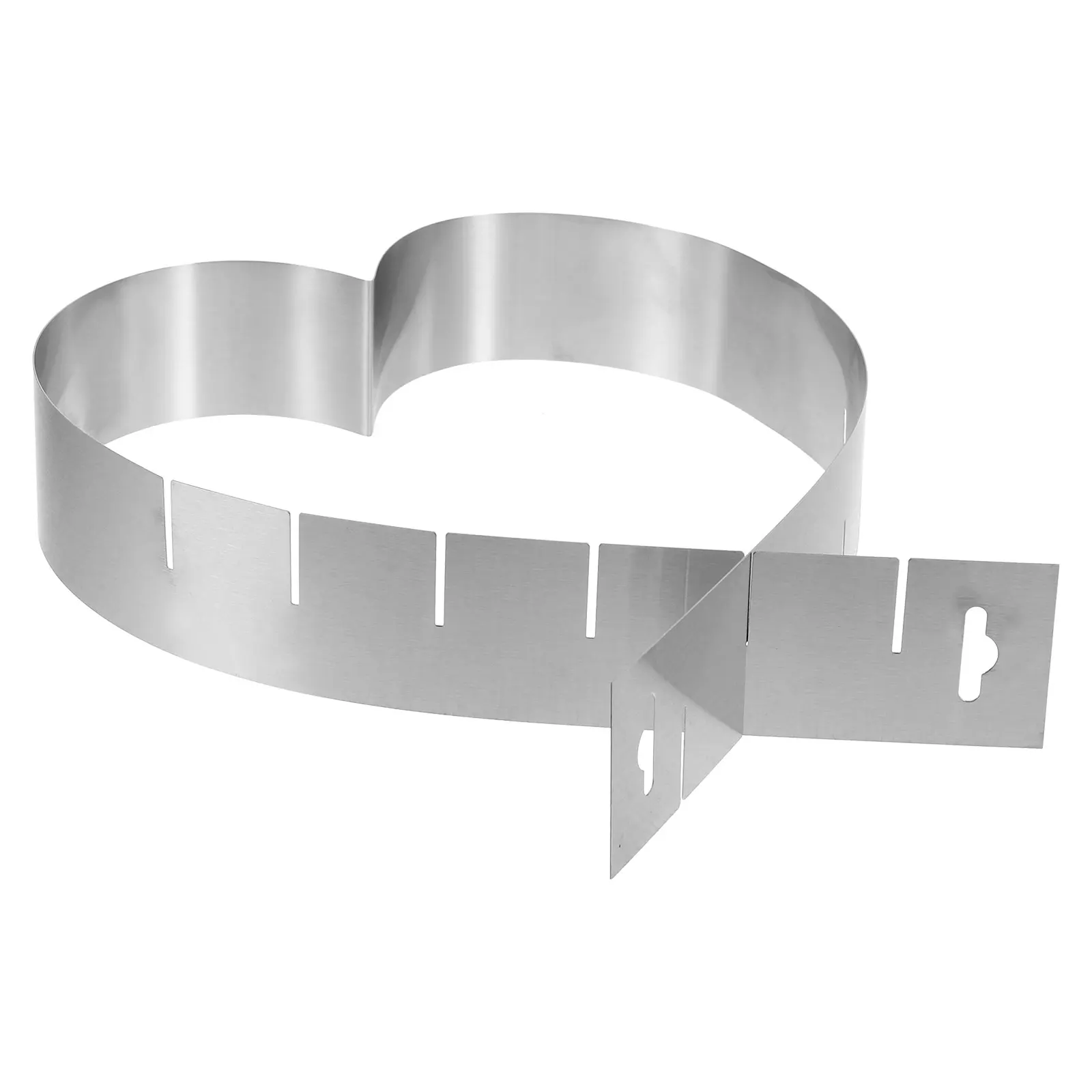 

1Set StainlessSteel Heart Shaped Cake Mousse Mold Baking Tool For Birthday Parties Weddings Celebrations Home Bakers