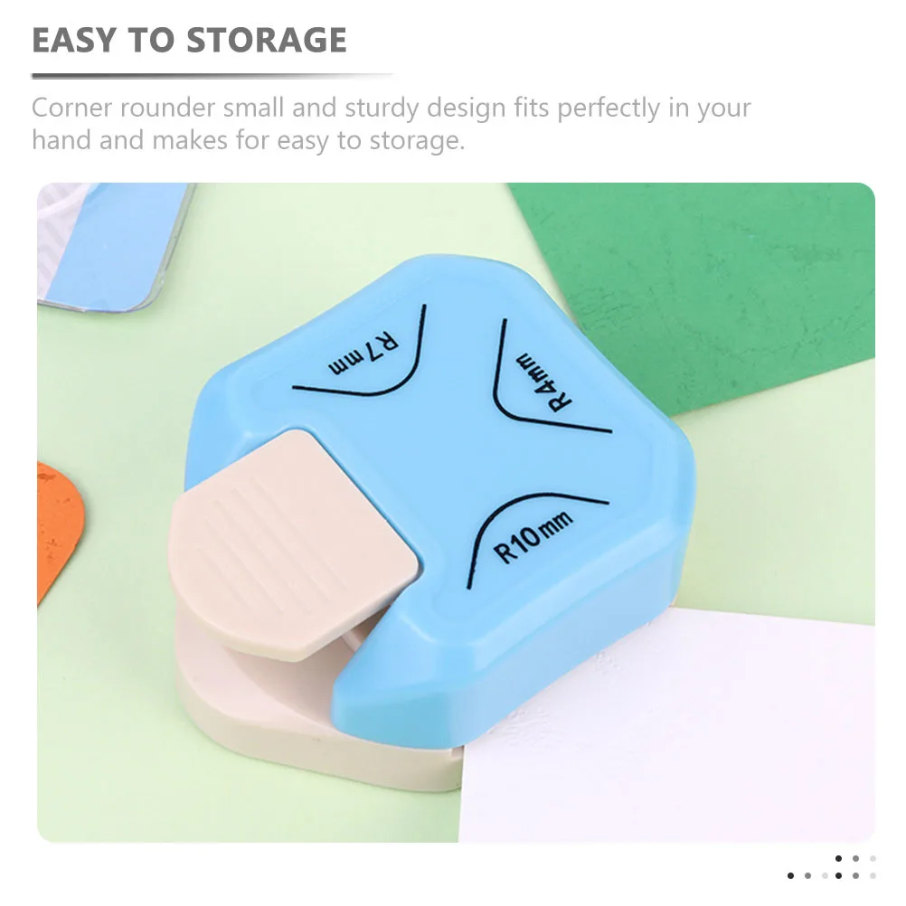 Multi-Angle Corner Puncher Round for Paper Cardstock Small Sturdy Design Easy Storage Photo Trimming Tool