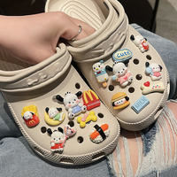 15pcs/set new Sanrio Pochacco Shoesflower Kawaii Hole Shoes Accessories Buckle Set Diy Decoration Removable Girl for Gift