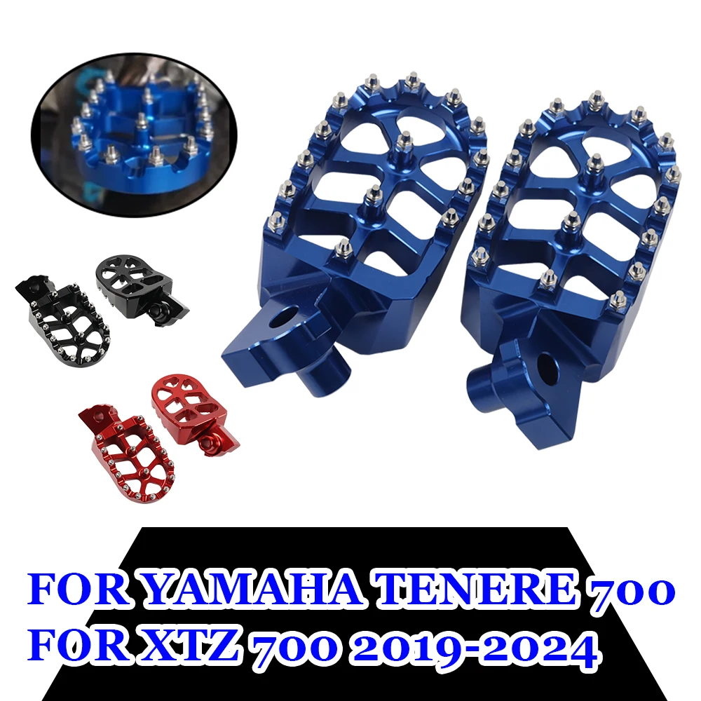 Foot pegs Foot Rests Pedals For YAMAHA TENERE 700 XTZ 700 TENERE700 XTZ700 T700 2019 2020 2021 2022 2023 2024 Footpegs Footrests