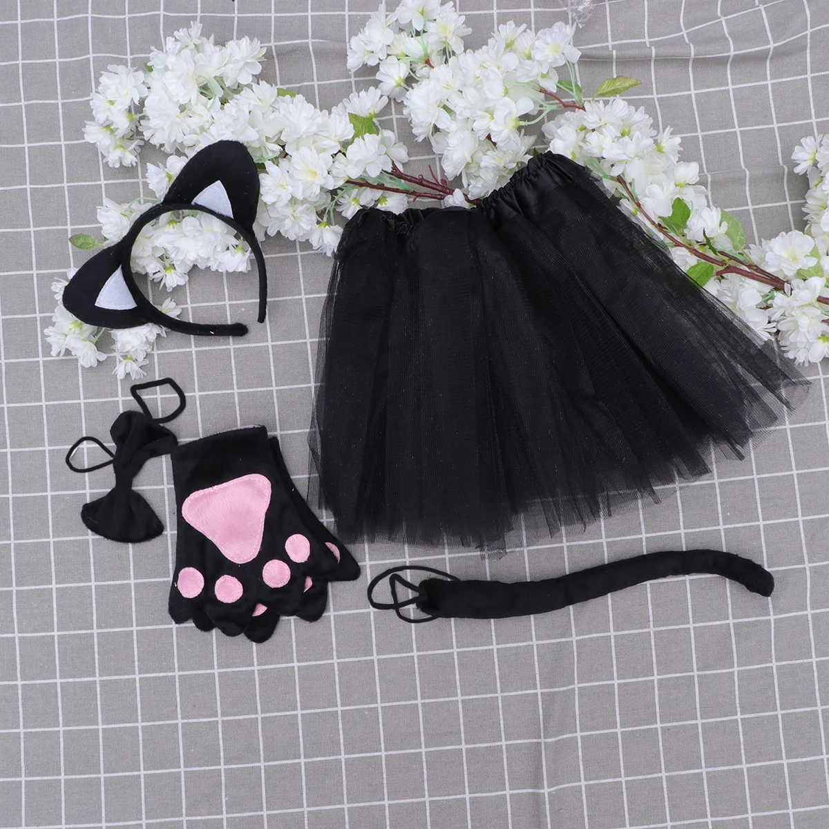 

5pcs Cat Ears Headband Soft Kids Party Supplies Cosplay Costume Supplies Dancing Christmas Masquerade Cosplay Costume