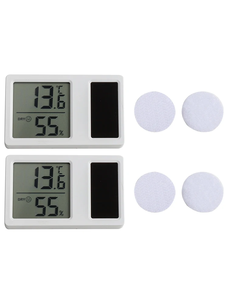 Solar Power Temperature And Humidity Meter Mini Portable Humidity Digital Electronic Temperature Detection Meter For Bedroom