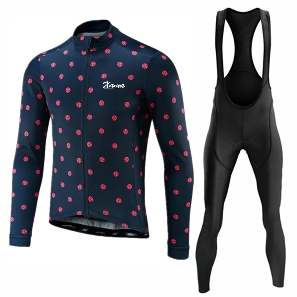 

XAMA Cycling Clothing, long-sleeved cycling sweatshirt, summer road cycling Maillot Ropa Ciclismo Breathable cycling bib 20D