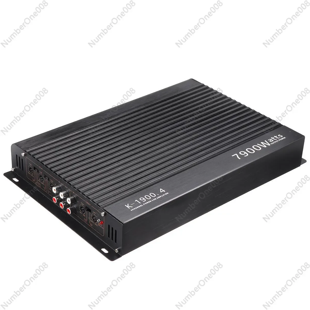 New Car Audio Power Amplifier High-power Aluminum Alloy Audio 12V Car Four-way Power Amplifier 4 Channels