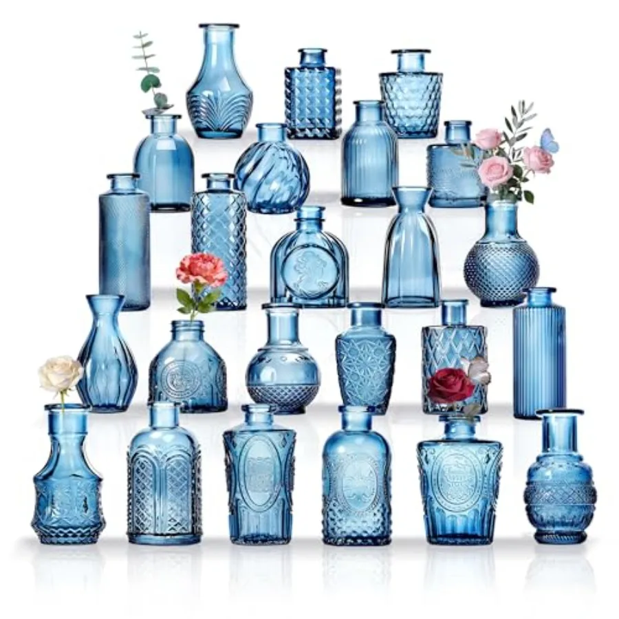 

Мини-вазы для цветов в качестве центральных украшений для свадебных столов, маленькие вазы для цветов, подходящие для дней рождения и юбилеев