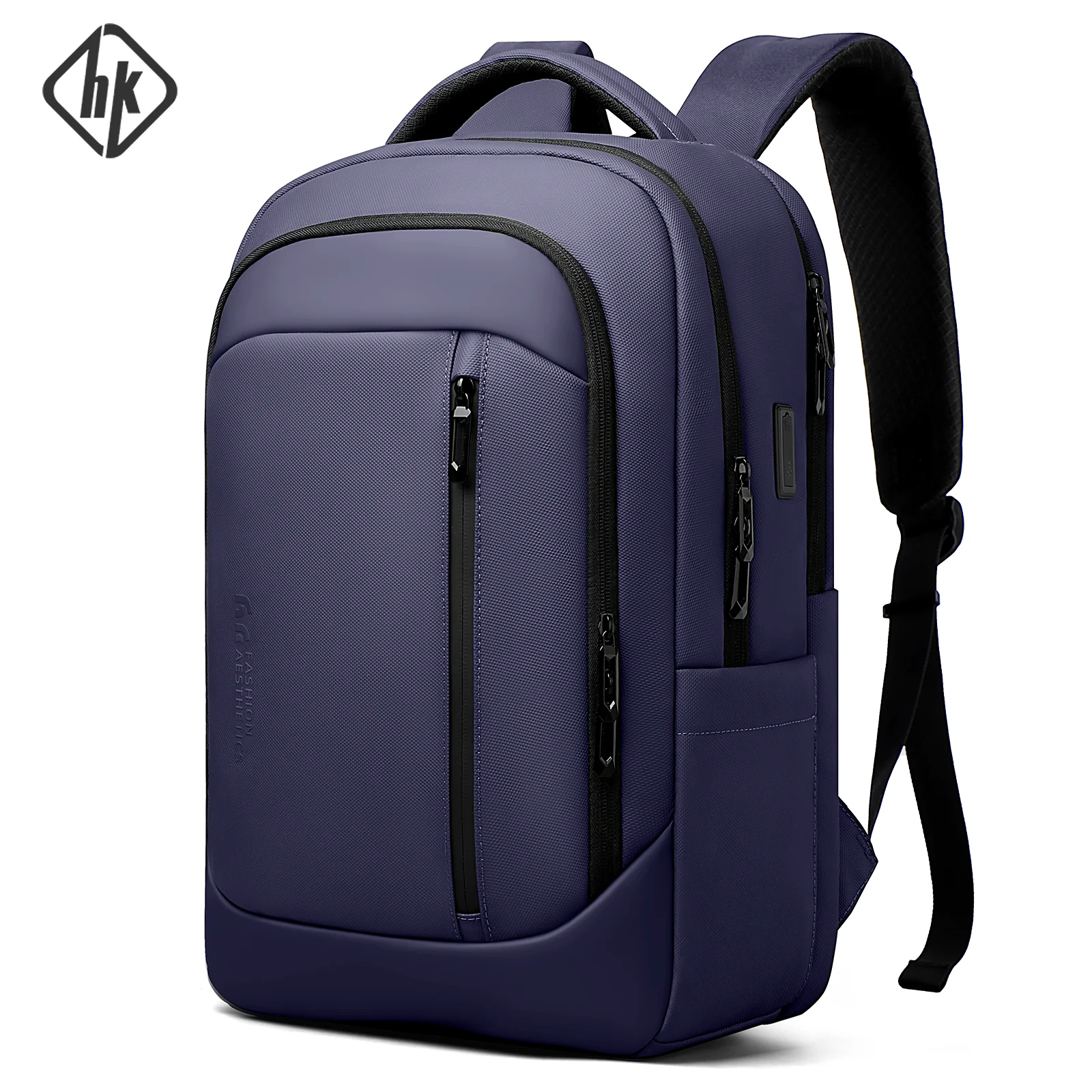 

HK Travel Backpack for Men Airline Approved 17” Laptop Business Backpack Large Capacity Rucksack With USB Port Computer Backpack
