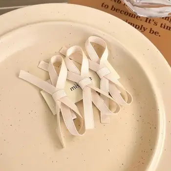 2/6個裝 女孩甜美蝴蝶結髮夾 嬰兒白色黑色可愛髮卡 絲帶蝴蝶結頭飾 甜美可愛抓夾 髮卡 8 最佳銷售 嬰兒絲帶 - №5