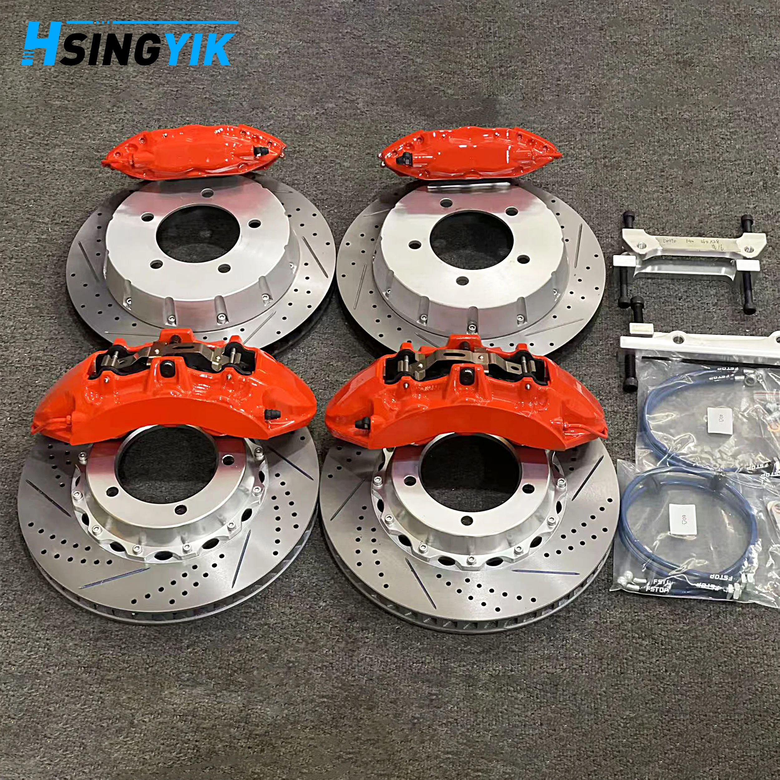 For 4 6 8 Piston Aluminum Alloy Brake Disc Big Brake Kit For Explorer ST 2015 2020
