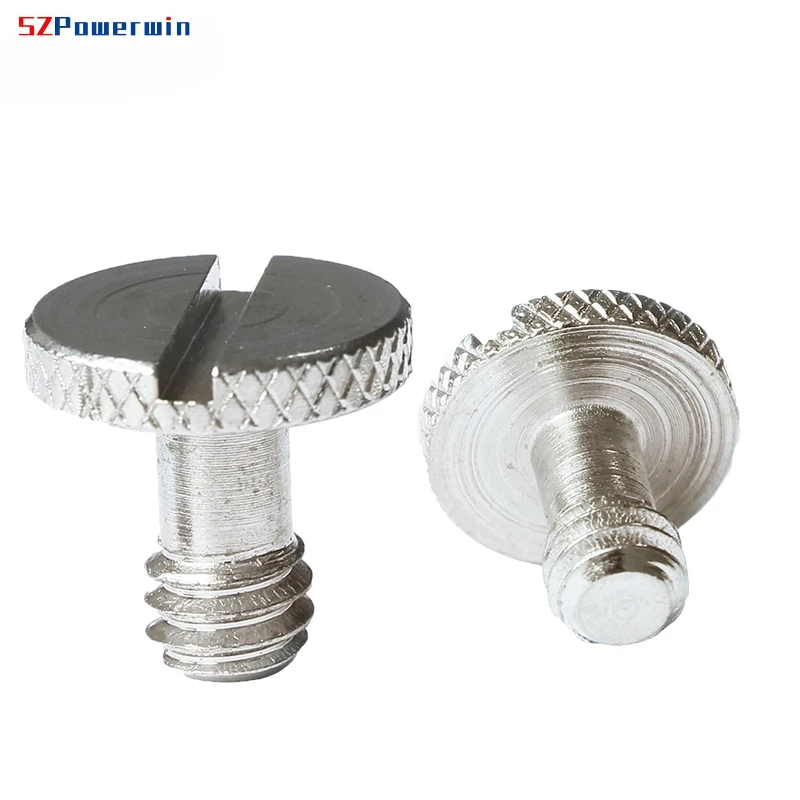 SZPowerwin 10pcs/lot Camera Screw 1/4 Inch Quick Release Screw Tripod Plate Mount Screw For Tripod Ball Quick Release Plate