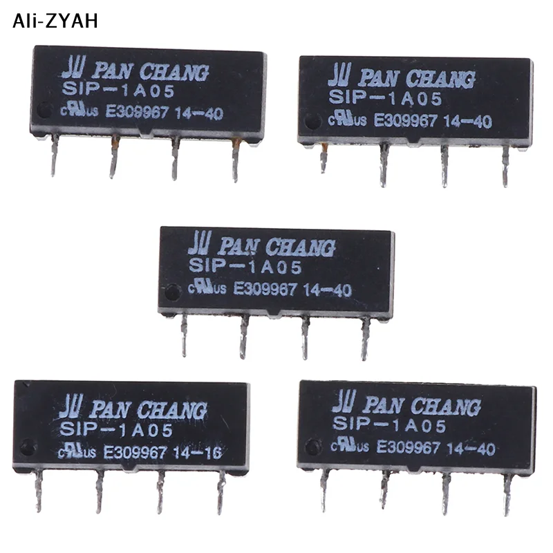 【Y3AH】5Pcs 2026 New 4pin 5v Relay Sip-1a05 Reed Switch Relay For Pan Chang Relay