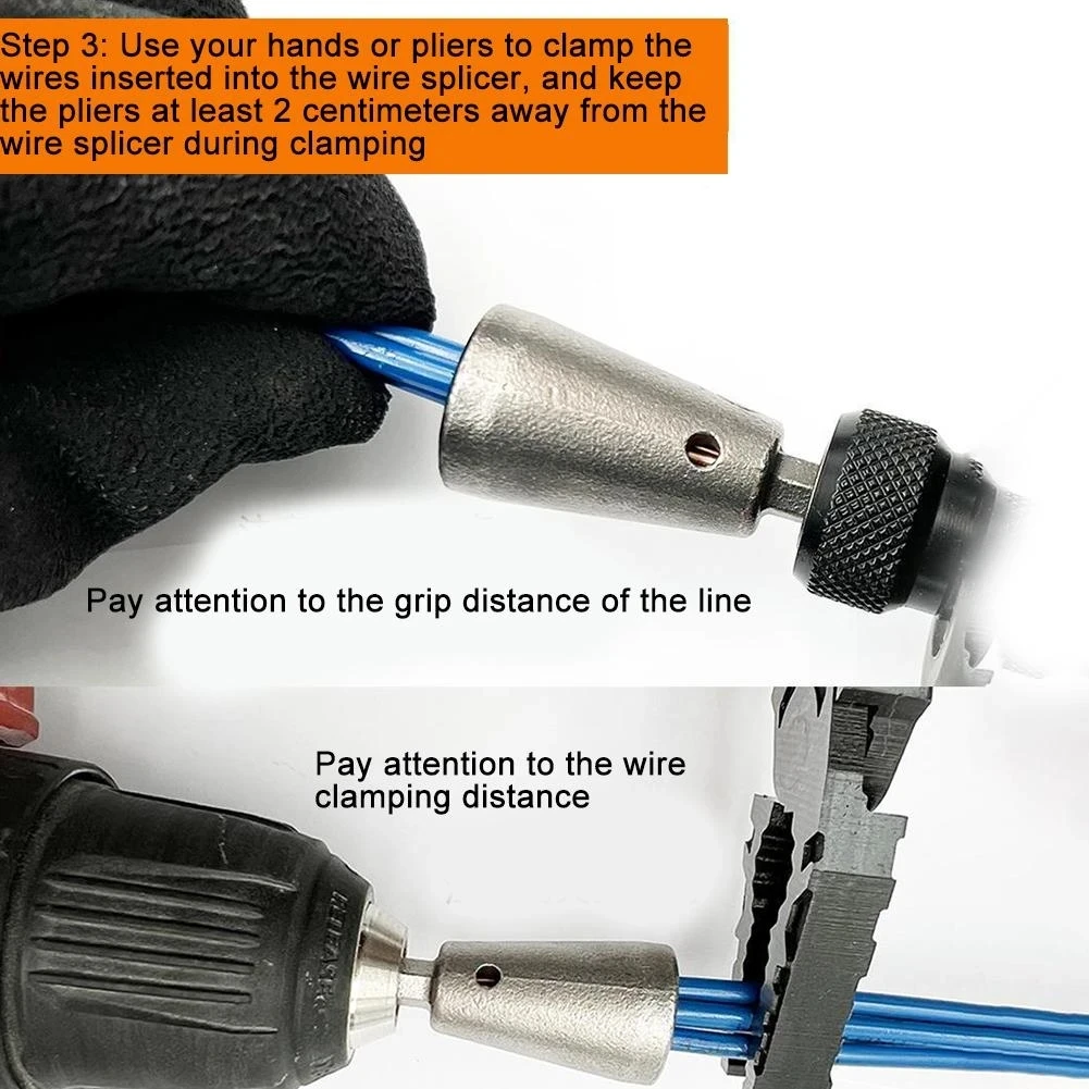 Automatic Wire Stripper Twisted Wire Tool Cable Peeling Twisting Connector Electrician Artifact Connector Hand Tools Multi-tool