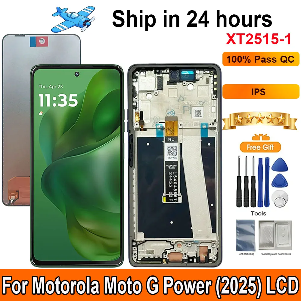 

6.8”Screen For Motorola Moto G Power (2025) LCD Display Touch Panel Digitizer Assembly Replacement LCD With Frame XT2515-1