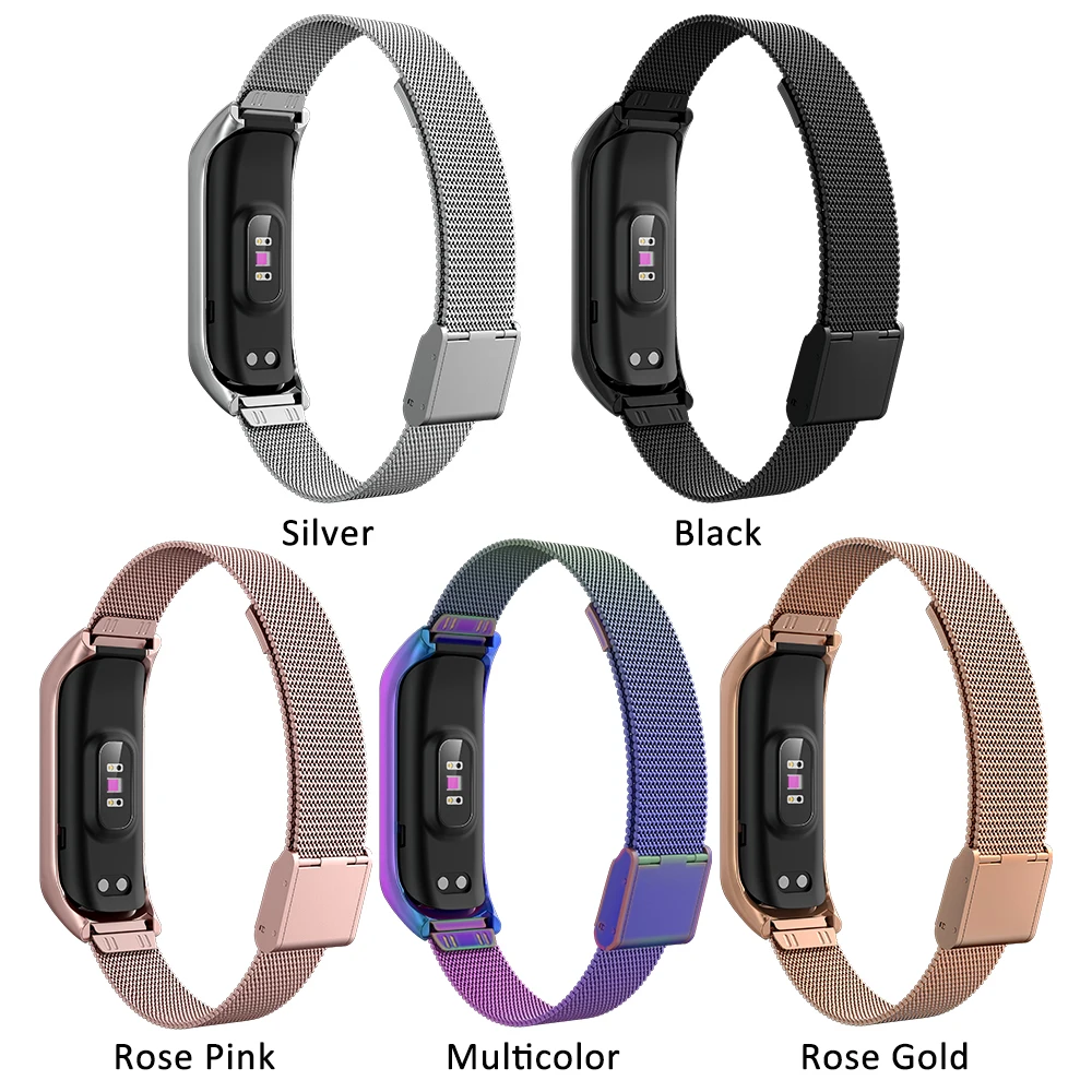 Wrist Strap for Samsung Galaxy Fit 2 Bracelet Metal Stainless Steel Band For Samsung Galaxy Fit2 R220 Smart Band Accessories