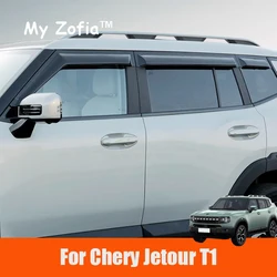 For Chery Jetour T1 2024 2025 2026 Car Side Window Wind Deflectors Weather Vent Visors Exterior Sun Wind Rain Shield Accessories