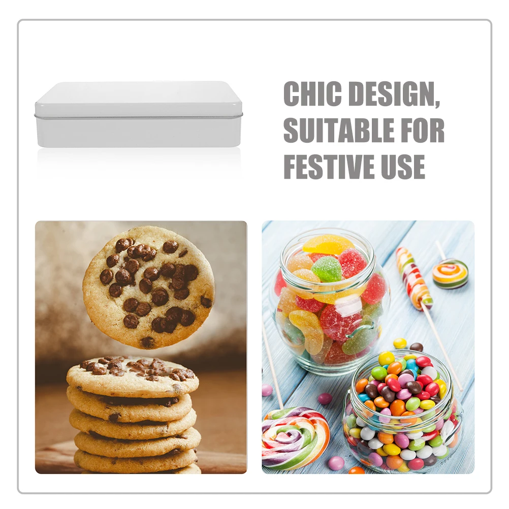 

3 Pcs Tiramisu Packaging Box Cookie Boxes Containers Gift Cookies Tinplate Cake Storage Tins