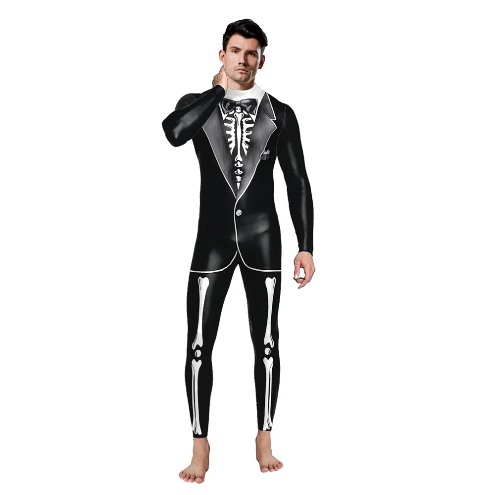 IOOTIANY Teufelsanzug mit Totenkopf-Print, Cosplay-Kostüm, sexy Bodysuit für Damen, Karnevalsparty, Halloween-Festivalkostüm 2026 – Detail 5