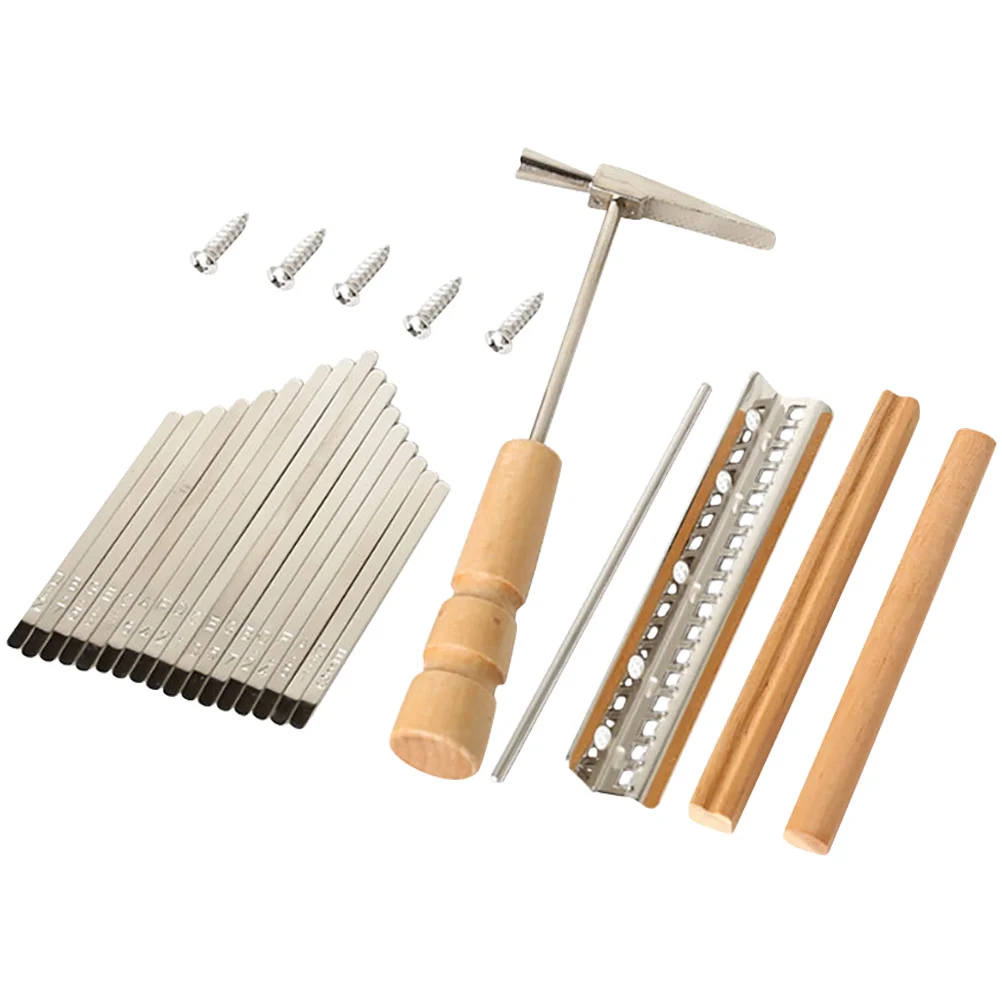 

Replace Kalimba Shrapnel Finger Piano Making Supplies Wood Key Replacement Kit DIY Keys Bridge