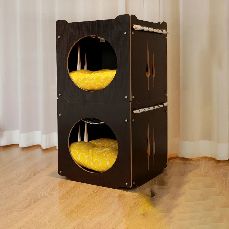 Modern indoor wooden pet furniture house handmade carrier  cat bed    cage