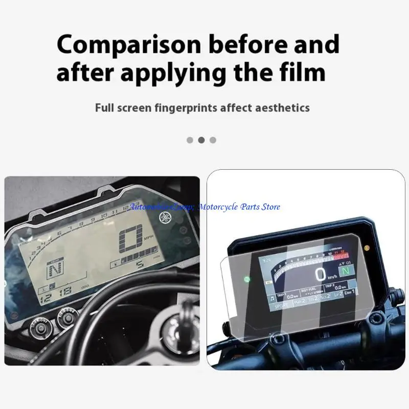 Lámina protectora para parabrisas motocicleta H7BD, superficies larga duración, protección pantalla motocicleta para