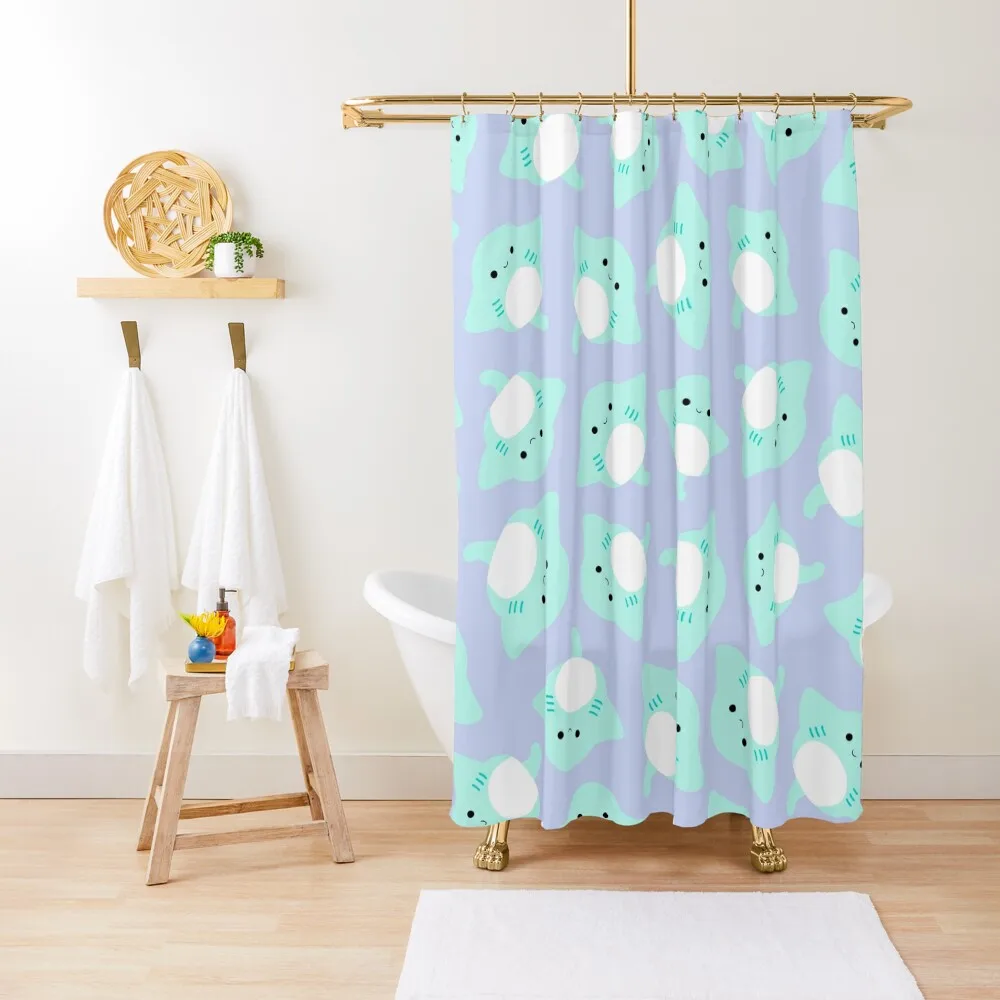 

Maggie The Sting-ray Shower Curtain Washable Waterproof Fabric Shower Bathroom Deco For The Bathroom Curtain