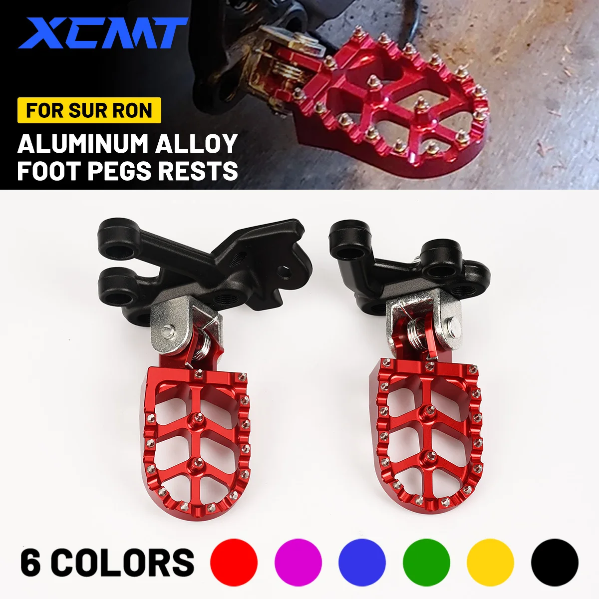 For Sur-Ron Sur Ron Surron X S Light Bee Talaria Sting Off-Road Electric Motorcycle CNC Footpegs Footrests Foot Pegs Pedals Pad