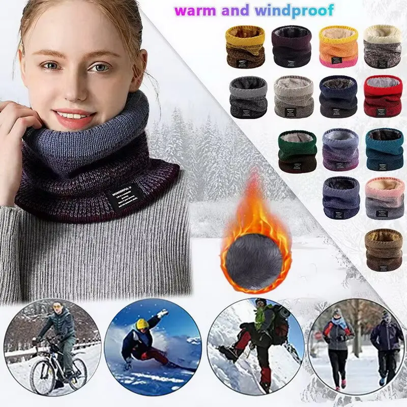 Couple Pullover Scarf Bandana Headband Neck  Scarf  Outdoor Warmer Windproof Coldproof Neck Scarf Shawl Ski Mask Bike Hood