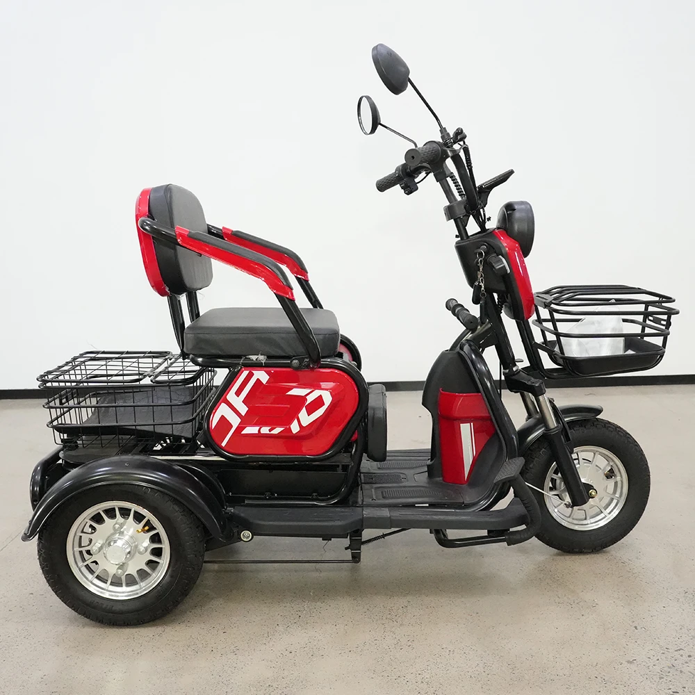 2026 New Product 600w 3-wheeled Electric Bicycle Smart Adult Electric Passenger Tricycle