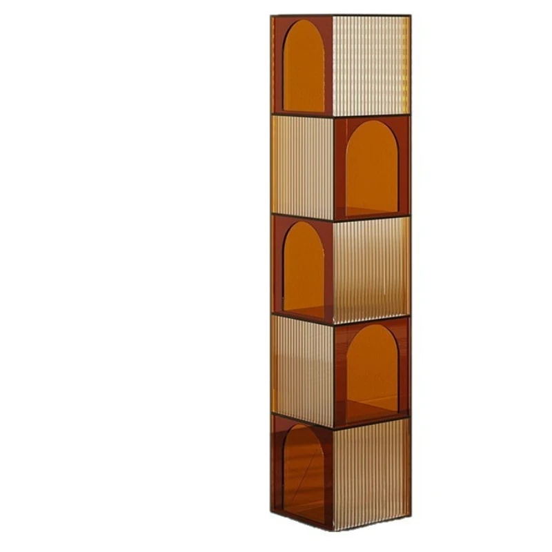 

LTT acrylic shelf small apartment living room triangular cabinet bedroom corner storage cabinet