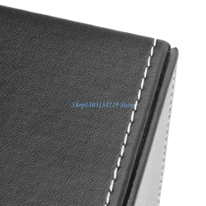 

N5KC PU Leather Square Cocktail Napkin Holder Paper Serviette Dispenser Tissue Box