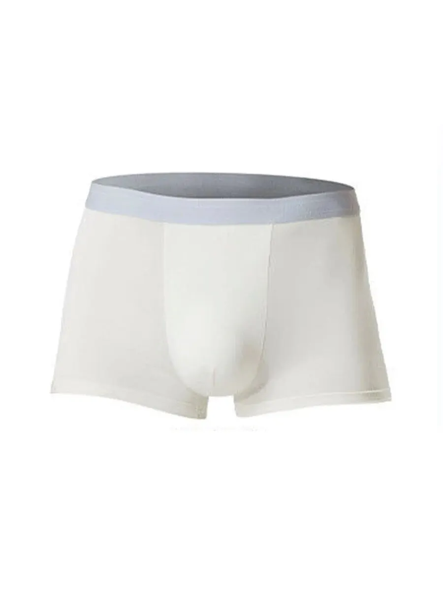 5 Pairs MEN\'S Underwear Ice Silk Non-marking Breathable Crotch Boys Quadrangle Shorts Aro Trousers