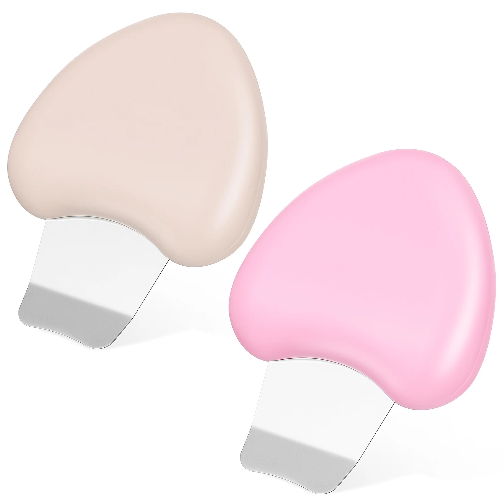 

2Pcs Skin Cleanser Facial Blackhead Scraper Nose Cleaner Spatula Scrubber Tool for Women Stainless Steel Plastic