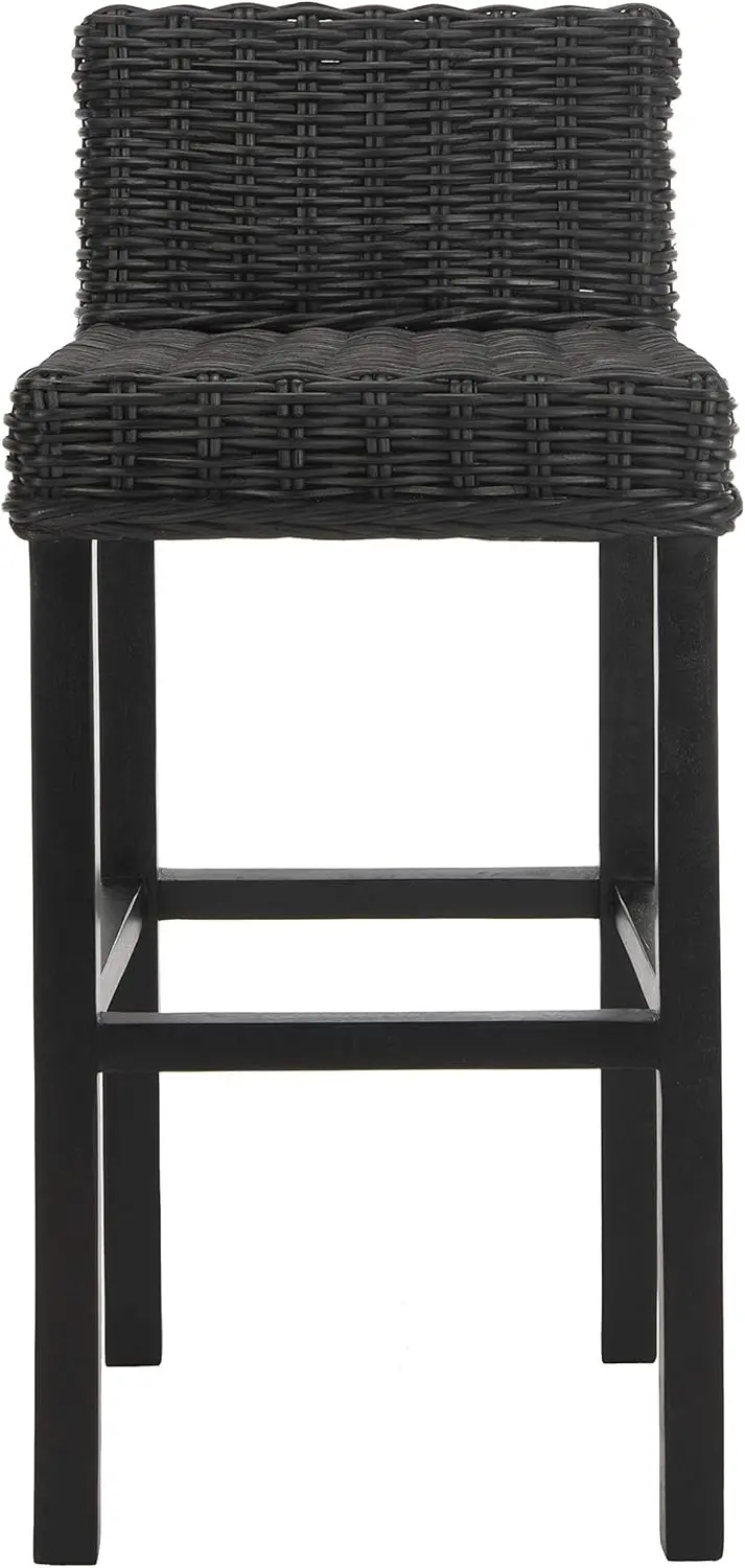 Home Collection Cypress Cappuccino Wicker 30-inch Bar Stool