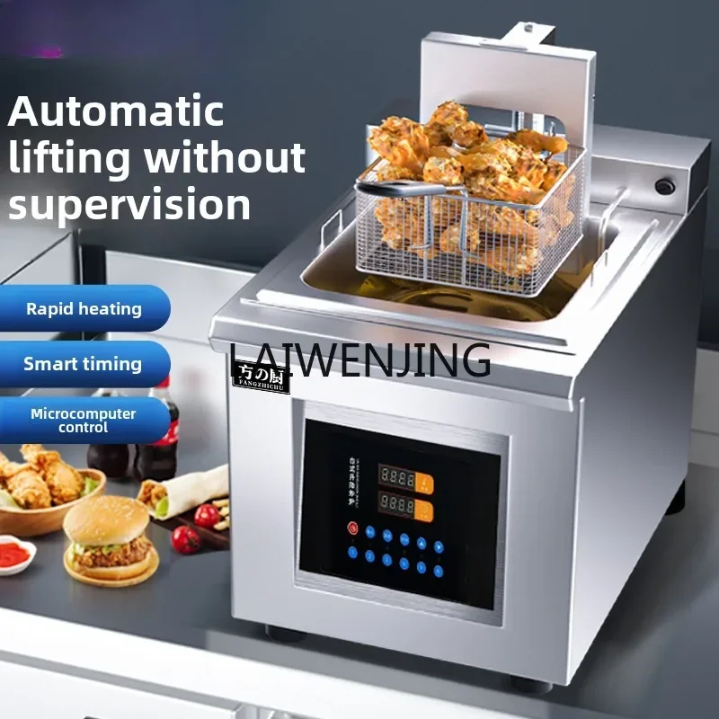 MJY Commercial Fryer Single Cylinder Intelligent Timing Double Cylinder Chicken Chop Fries Machine