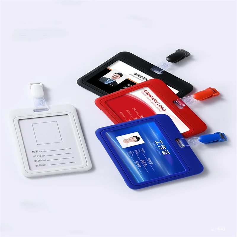 Retractable Badge Holder Practical Badge Holder Id Card Holder Versatile Badge Clip For School Hospital Conference