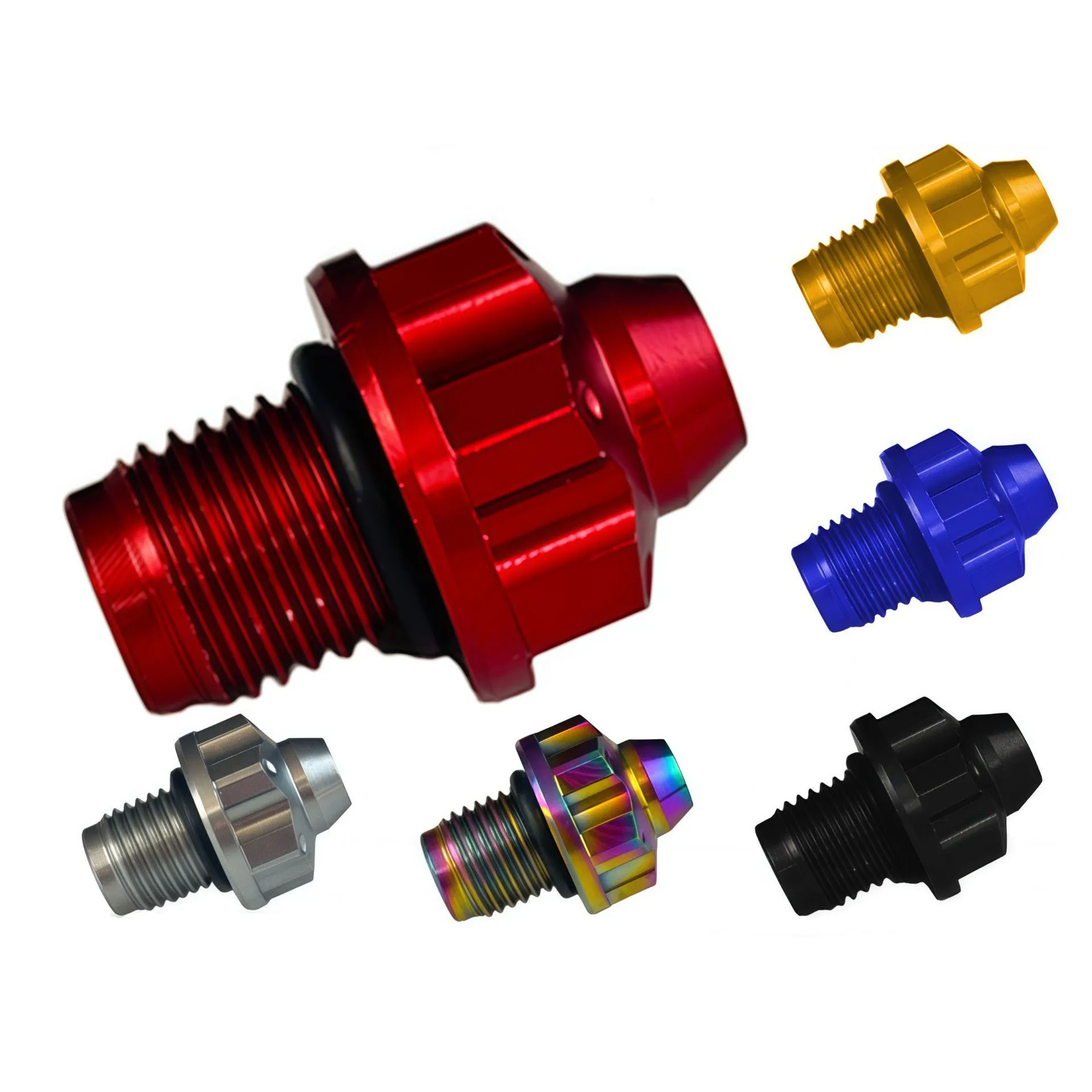 Motorcycle Modification with Aluminum Alloy Gear Screws Suitable for NMAX155 Engine Oil Screws, Durable and Waterproof