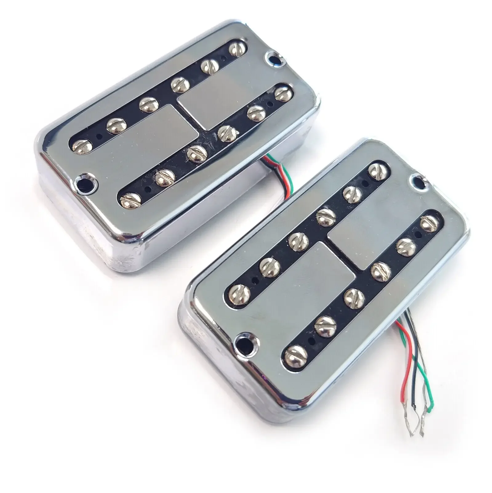 Alnico 5 Humbucker Pickups Set Vintage FilterTron Style Chrome N 7.5k B 8.6 For LP or Most Guitar  Replacement Parts