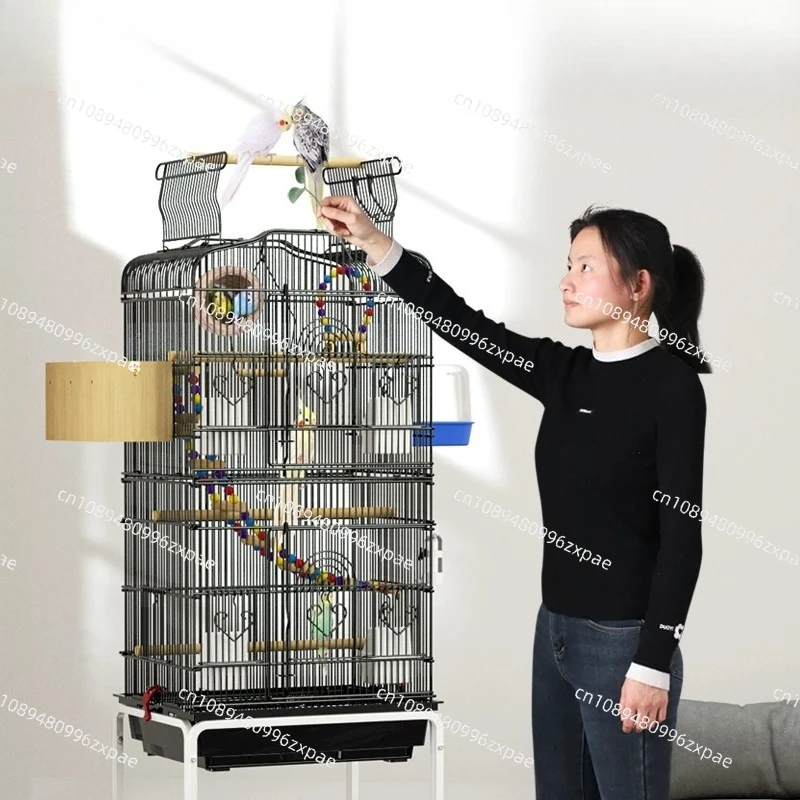 Hut Feeder Nest Bird Cage Parrot Carrier Breeding Villa Home Bird Cage Pigeon Luxury Oiseaux Accessoires Products Pet view 3