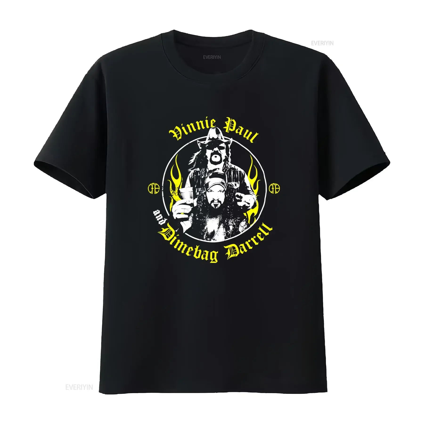 Authentic Abbott Brothers Vinnie Paul Dimebag Darrell Rock Band T Shirt S 2XL NEW vintage Washed Comfortable homme Stylish