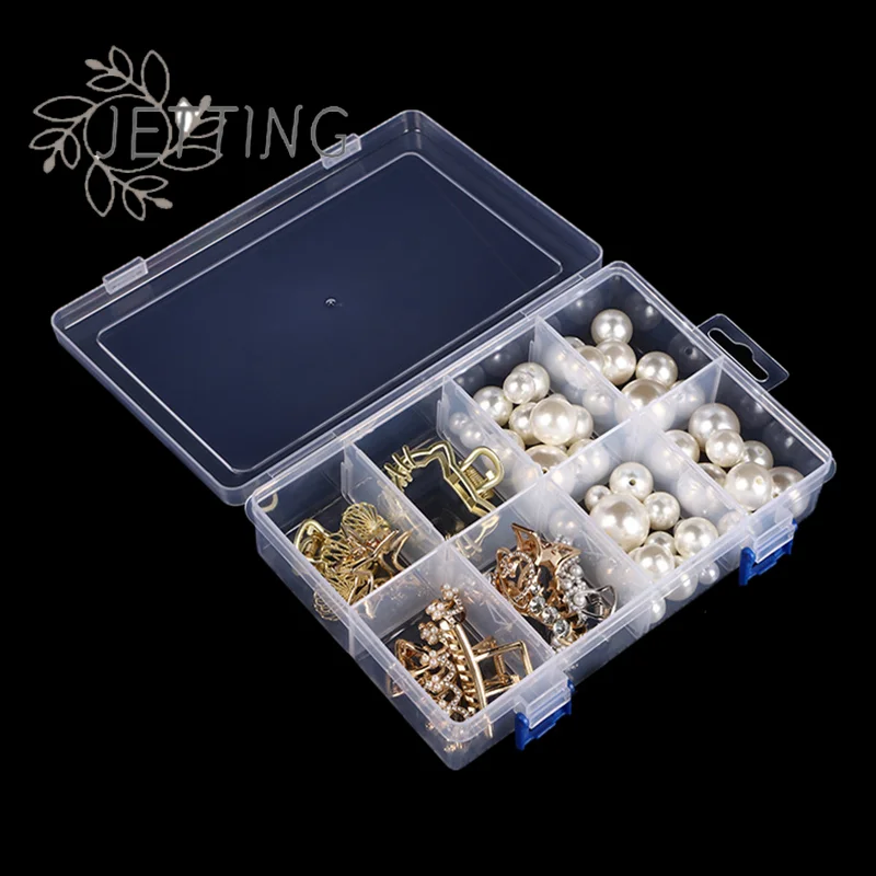 

Hot 8Grids Plastic Storage Box Multifunctional Box Case 20*13.5*4.5cm Large Screw Electronic Component Transparent Organizer Box