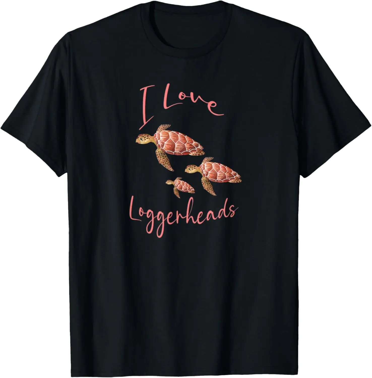 

I Love Loggerheads Turtle ocean summer sea family kawaii