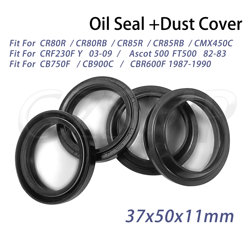 

37x50x11 Motorcycle Front Fork Dust Oil Seal Fit for Honda CMX450C VF700 750 VFR700 750 CR80R CR85R CBR600F VT500C