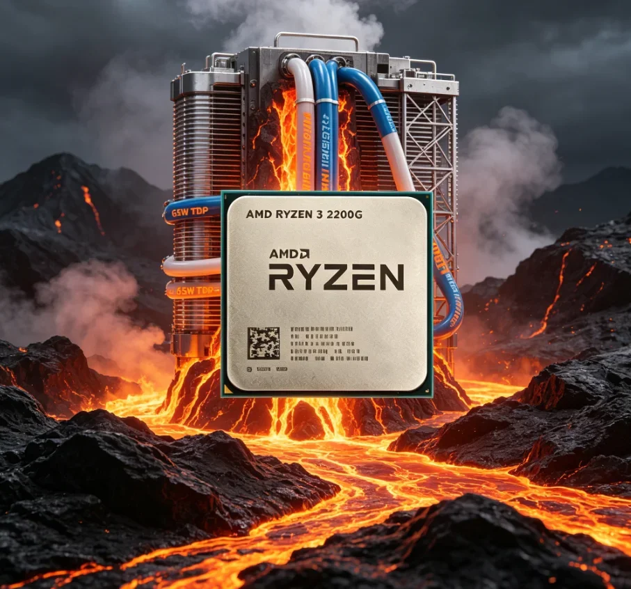 Processeur AMD Ryzen 3 PRO 2200G d'occasion, Quad-Core Quad-Thread, Socket AM4, R3 PRO 2200G, R3 2200G, 3.5 GHz, YD220BC5M4MFB