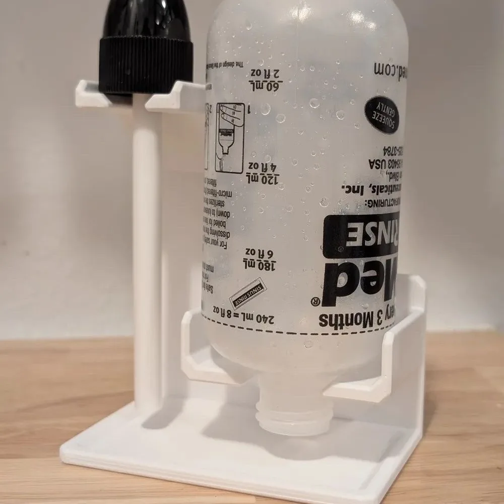 NeilMed Nasal Rinse Bottle Drying Stand 3D Printed No Bottle Just Stand Household Organizer Desk Storage Rack