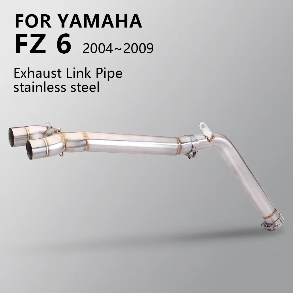 

Slip On For Yamaha FZ-6N FZ-6S FZ6 S2 Fazer 600 Connect Elbow Front Tube Link Pipe Escape full Motorcycle Exhaust System Muffler